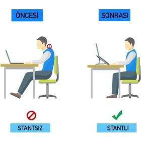 Resim Storemax Metal Laptop Tablet iPad Dizüstü Bilgisayar Standı 7-17.3 Inç Tüm Cihazlar Için 7 Seviye Yükseklik Ayarı Taşınabilir Kaymaz Laptop Yükseltici Havalandırmalı Soğutma Katlanabilir Masaüstü Standı 