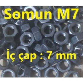 Resim M7 Somun İç Çap:7mm - 20 Adet 