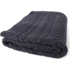 Resim Ta15005 Örgü Koltuk Şalı Füme 