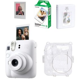 Resim Fujifilm Instax Mini 12 Fotoğraf Makinesi-10lu Film-simli Pleksi Kılıf-64lü Albüm Ve Mıknatıslı Çerçeve Set 2 