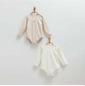 Resim Caramell 2'li Bebek Body Be1431 Bej Melanj 