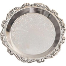 Resim Suntek Mumluk Tepsisi Yaratıcı Metal Kek Standı 25cm-arjantin 