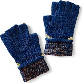 Resim Dantel Zamanı Eldiven Mavi Beyaz 