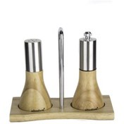 Resim Ultraform Ahşap Standlı Tuzluk Biberlik 12 Cm 