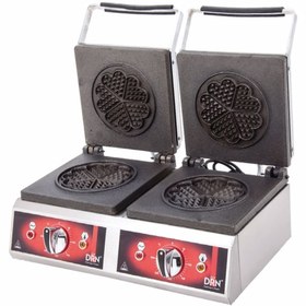 Resim DRN Waffle Makinası - Çift Yonca - Elektrikli 