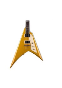 Resim Esp Ltd Kirk Hammett Signature Kh-v Metalik Gold Elektro Gitar 