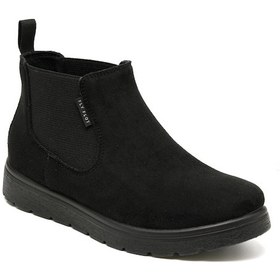 Resim Bot Kadın 45 U33 Vx Fly Flot Cloth Woman Ankle Boot Black Siyah 
