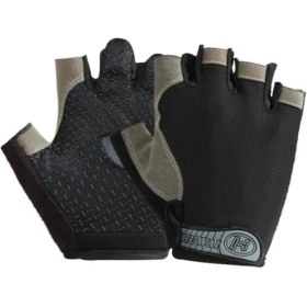 Resim Liangduo Shop Siyah Stil L Boyutu Profesyonel Erkek Kadın Yarım Parmak Spor Eldiven Nefes Kaymaz Halter Dambıl Yatay Çubuk Eğitim Eldivenleri (Yurt Dışından) 
