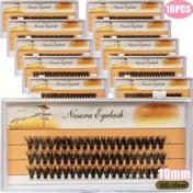 Resim 10 Kutu 30D Sahte Kirpik 0.07mm D Kıvırma 9-14mm Mix Doğal Kirpik Uzatma, Sahte Mink Kirpik 60 Küme/1 Kutu Bireysel Kirpik Kümesi Makyaj Aracı 