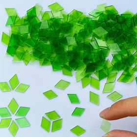 Resim DIY Sanat Projeleri, El Sanatları ve Dekoratif Sanat için Uygundur, DIY Türk Lambası Mozaik Malzemeleri - Ultra İnce Mozaik Cam Parçaları - 208 Adet/Paket 