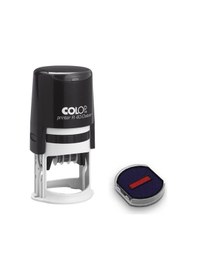 Resim Colop R40 Tarih Kaşe Tr Siyah Kasa Mavi/kırmızı Keçe - 40 MM 