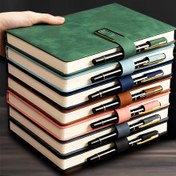 Resim Kişiselleştirilmiş Yumuşak Kapak ve Kitap Ayracı ile Vintage PU Deri Defter - İş Toplantıları ve Üniversite Hayatı İçin Mükemmel, Aşk Günlüğü 