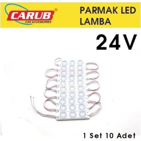 Resim Ahmet Otomotiv Parmak Lamba Seti 3 Ledli Soft Beyaz Renk 24V 