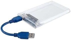 Resim KENLY Şeffaf 2.5" Sata SSD Usb 3.0 Harici Slim Harddisk Kutusu 