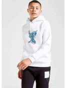 Resim Blue Zombie Baskılı Unisex Çocuk Kapüşonlu Beyaz Sweatshirt (528971618) Beyaz 