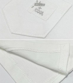 Resim Breeze Erkek Bebek Cep Detaylı Basic T-shirt-15832 Beyaz 