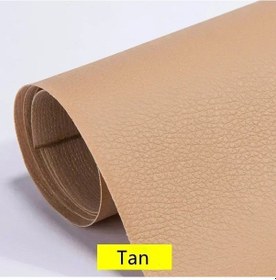 Resim Düzeltme Çizik Delikleri Kendinden Yapışkanlı Deri Tamir Yaması Yüksek Tan 100x50cm 