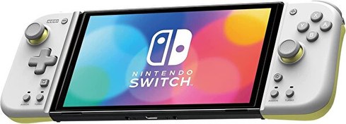 Resim Split Pad Compact Light Grey Yellow Edition Oled Nintendo Switch Hori