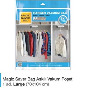 Resim Magic Saver Bag Askılı Vakumlu Poşet Large 