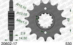 Resim HONDA CBR 1100XX Blackbird ÇELİK ÖN DİŞLİ #530 Afam