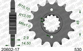 Resim HONDA CBR 1100XX Blackbird ÇELİK ÖN DİŞLİ #530 