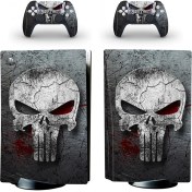 Resim Kt Grup Skull Playstation 5 Disk Edition Sticker Kaplama Seti 