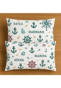 Resim Desenli Pamuklu Yastık Kılıfı 2 Adet 50 X 70cm Fuşya 