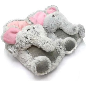 Resim Twıgy Tw Elephant Gri Kadın Hayvanlı Panduf 36/41 Gri 
