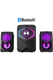 Resim Rampage RMS-175BT 2+1 5W*2 Bluetooth+USB-TF-FM Rainbow Aydınlatmalı Gaming Speaker Hoparlör Rampage
