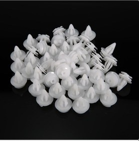 Resim Xindoker Bmw Araçları İçin 50 Adet Plastik Kelepçe Parça No: 51411973500 14mm Baş Çapı, 18mm Gövde Uzunluğu 7-8mm Deliklere Uygun 