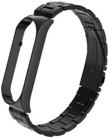 Resim Xiaomi Mi Band 4 ile Uyumlu Kordon Çelik Kayış Paslanmaz Steel Çelik Metal Bakla Akıllı Bileklik 