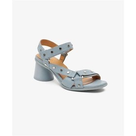 Resim 34490 Mavi Hakiki Deri Casual Kadın Sandalet Mavi 