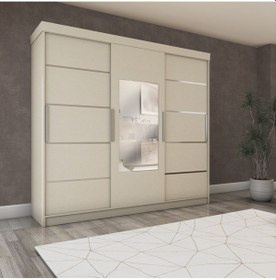 Resim Sürgülü Gardırop Koton Vizon 275cm 