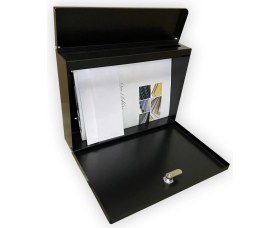 Resim Veta Metal Dekoratif Posta Kutusu-Siyah 