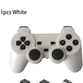 Resim 1 Adet Beyaz-2.4 Ghz Kablosuz Gamepad Pc Dizüstü Usb Oyun Denetleyicisi Joystick Ps3 Android Tv Kutusu Windows Ahududu Pi 4 3 Joypad 
