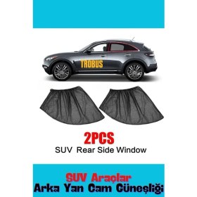 Resim Chevrolet Equinox 2018 ve Sonrası Suv Uyumlu Yan Cam Güneşliği Ön Veya Arka 