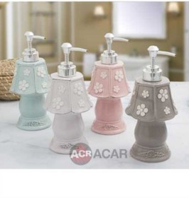 Resim SHEKER HOME Acar Çiçek Kabartmalı Sıvı Sabunluk 