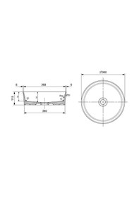 Resim Bocchi Sottile Slim Line Çanak Lavabo 38 Cm Mat Antrasit 1478-020-0125 