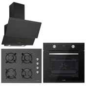 Resim Luno 502B - CS5335B - 3420B Siyah Ankastre Set 