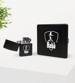 Resim Bk Home Baba Godfather Tasarımlı Siyah Metal Sigara Tabakası ve B N11.260 