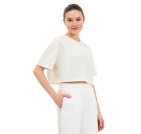 Resim Skechers W Crop Graphic Kadın T-Shirt Bej 