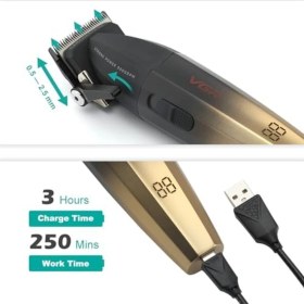 Resim Vgr Saç Kesme Profesyonel Saç Düzeltici Elektrikli Kesme Akülü Saç Kesme Makinesi 9000RPM Giyotin Clipper Erkekler Için V-003 