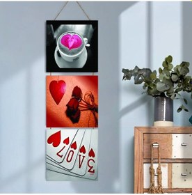 Resim Ahşap Katlanabilir 3lü Tablo - Tbl0039 