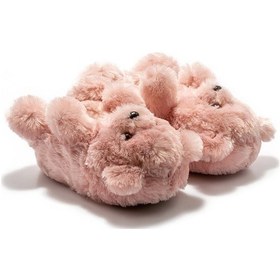 Resim Teddy Kadın Hayvanlı Panduf Gül Kurusu 36/41 PEMBE 