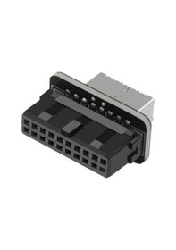 Resim Ancheyn Type-e To Usb 3.0 19 Pın Anakart Dişi Erkek Çevirici Dönüştürücü Adaptör 5209 