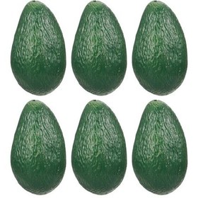 Resim Yapay Meyve Avokado Fake Fruit 6 Lı Paket 