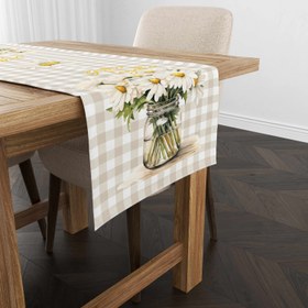 Resim Evmila Çiçek Desenli Runner Modeli - 40x140 cm 