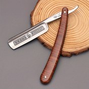 Resim Vintage El Yapımı Tıraş Makinesi, Katlanabilir Berber Tıraş Bıçağı, Erkekler İçin Salon Berber Evde Saç Kesme Araçları 