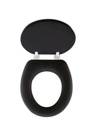 Resim Softy Classic Desenli Yumuşak Klozet Kapağı Siyah - 3609 