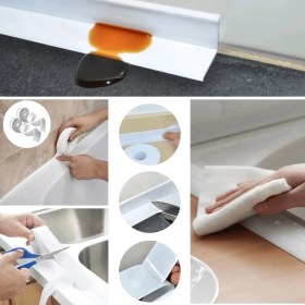 Resim Angel Of Life Su Sızdırmaz Banyo Mutfak Lavabo Küvet Izolasyon Şerit Bant,lavabo Kenar Bandı 3.2 mt x 38 mm ( Lisinya ) 
